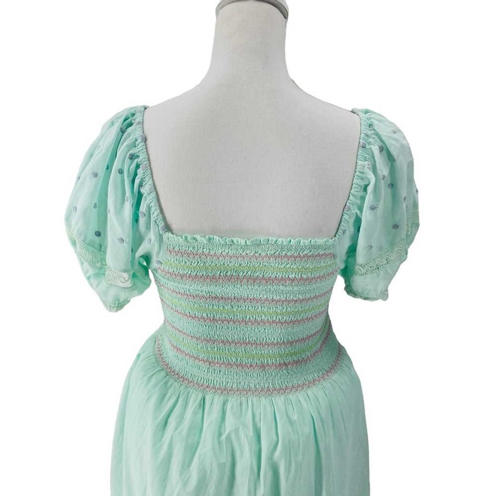 LoveShackFancy NEW Capella Tiered Embroidered Lace Swiss Dot Maxi Dress Size S - Picture 10 of 13